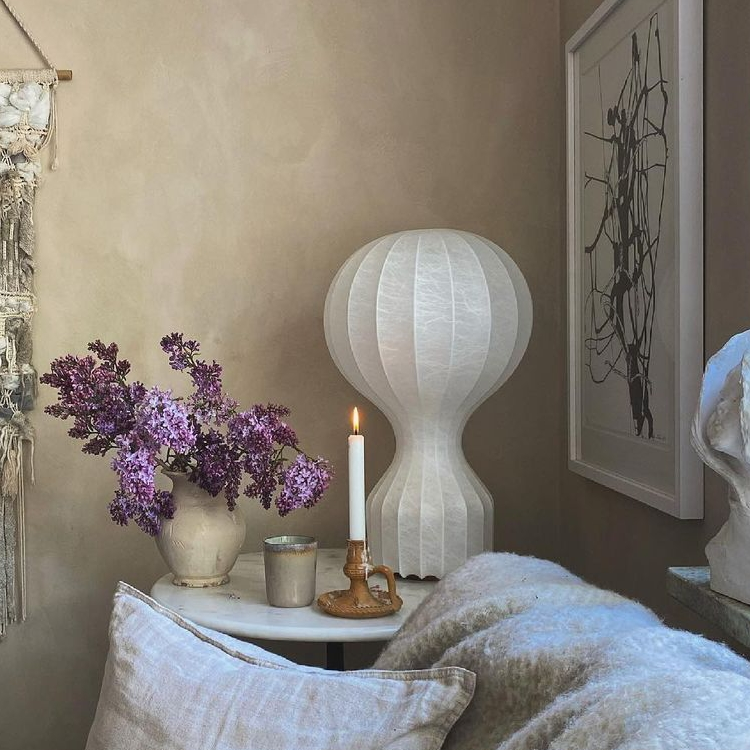 Japanese Style Pleated Table Lamp