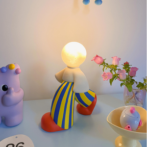 Danish Playful Stripe Doll Lamp