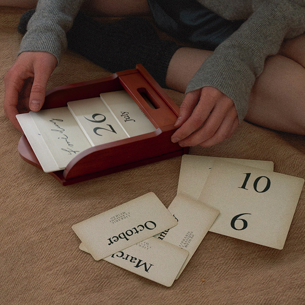 Vintage Wooden Calendar Frame