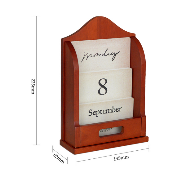 Vintage Wooden Calendar Frame