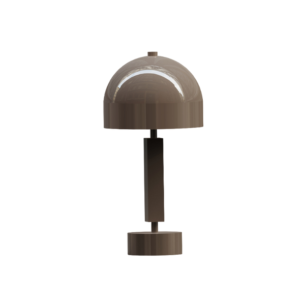 Mid-Century Metal Dome Table Lamp
