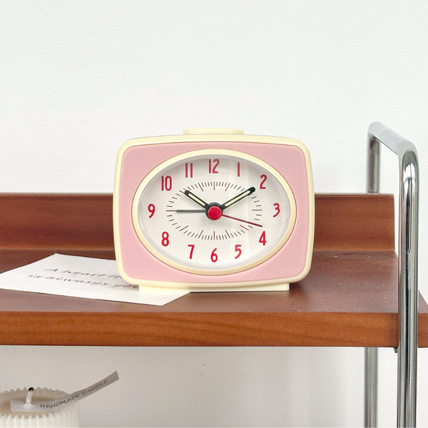 Mini Pastel Retro Table Clock