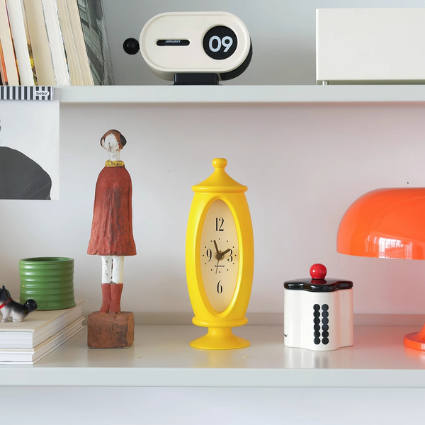 Playful Retro Mailbox Table Clock – Silent Decorative Desk Clock