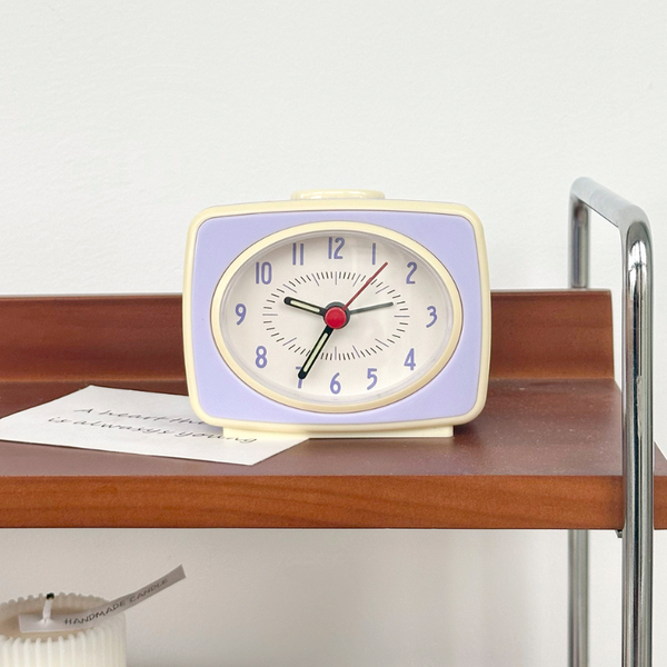 Mini Pastel Retro Table Clock
