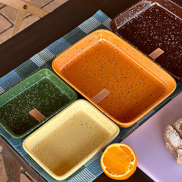 Retro Splatter Ceramic Plate