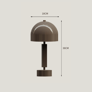 Mid-Century Metal Dome Table Lamp