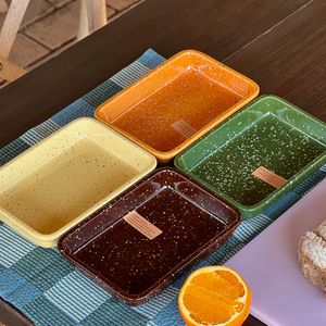 Retro Splatter Ceramic Plate