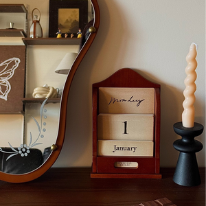 Vintage Wooden Calendar Frame