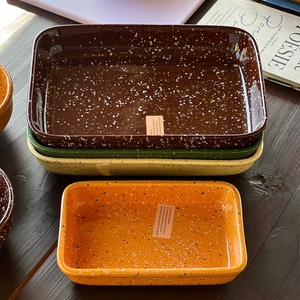 Retro Splatter Ceramic Plate