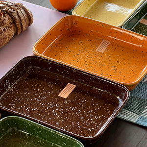 Retro Splatter Ceramic Plate