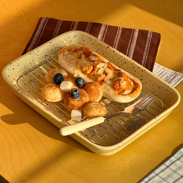 Retro Splatter Ceramic Plate