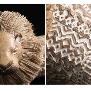 Scandi Folk Lion Sculpture