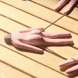 Pink Art Figure Incense Holder