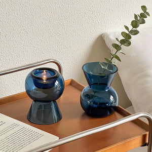 High-end dual-purpose Glass Candle Holder