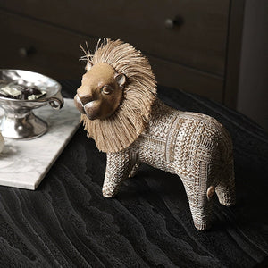 Scandi Folk Lion Sculpture