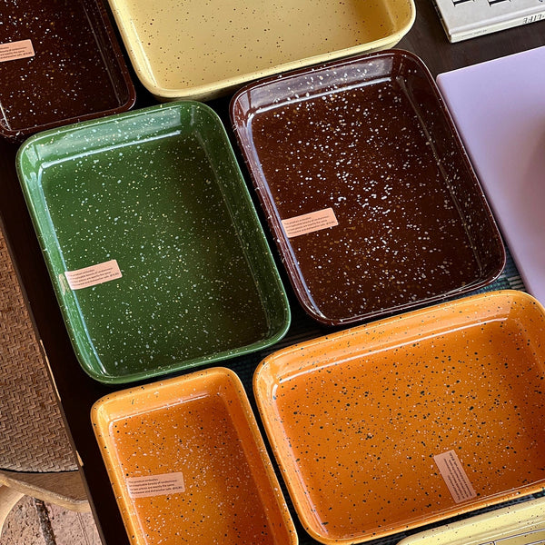 Retro Splatter Ceramic Plate