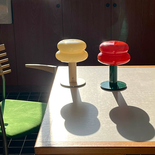 Playful Glass Double Donut Lamp