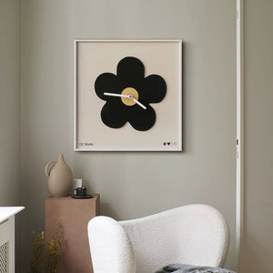 Retro Pop Flower Wall Clock