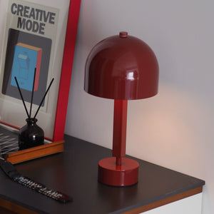 Mid-Century Metal Dome Table Lamp