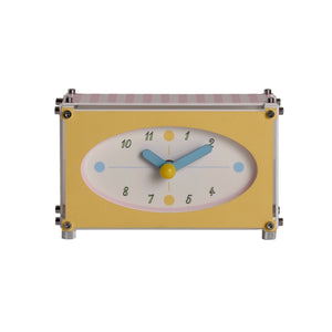 Check Pattern Desk Clock