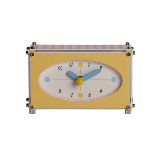 Check Pattern Desk Clock