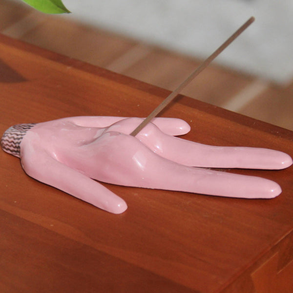 Pink Art Figure Incense Holder