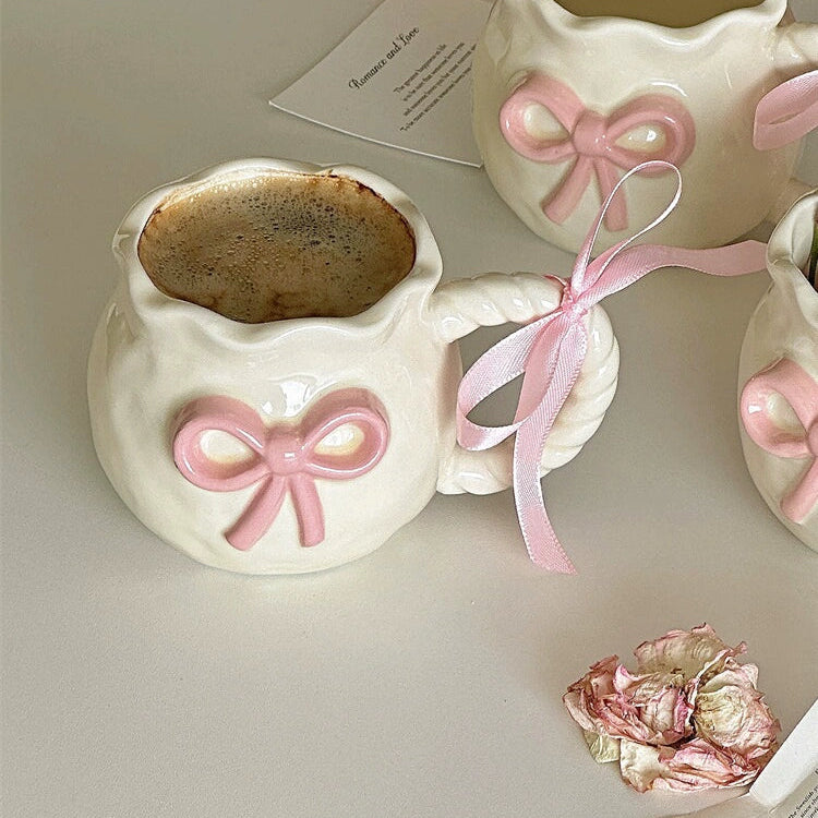 Lovely Big Ribbon Ceramic Mug