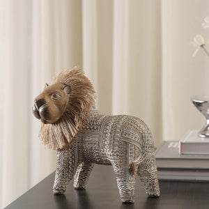 Scandi Folk Lion Sculpture