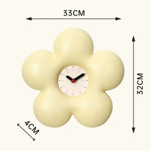 Dopamine Art Yellow Bloom Wall Clock