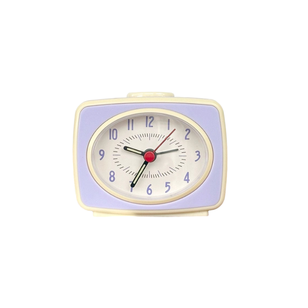 Mini Pastel Retro Table Clock