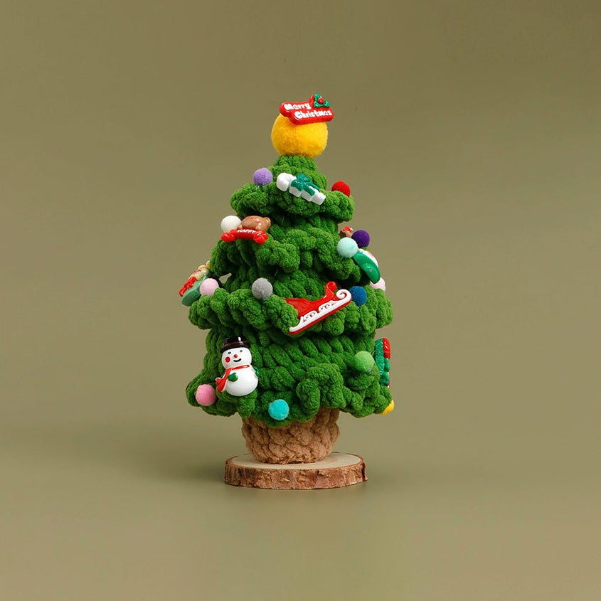 Handcrafted Plush Christmas Tree Decor