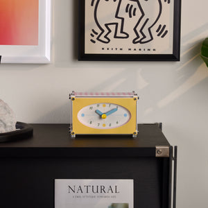 Check Pattern Desk Clock