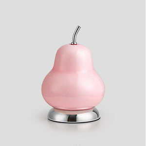Pink pear-shaped lamp