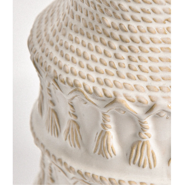 Vintage Ceramic Tassel Vase