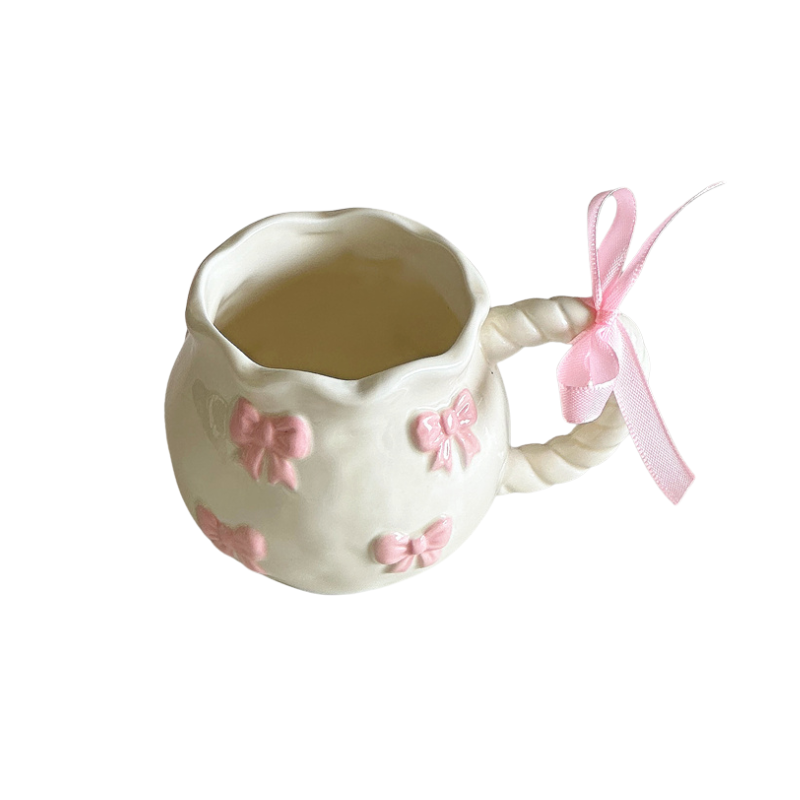 Pink Ribbon Ceramic Mug
