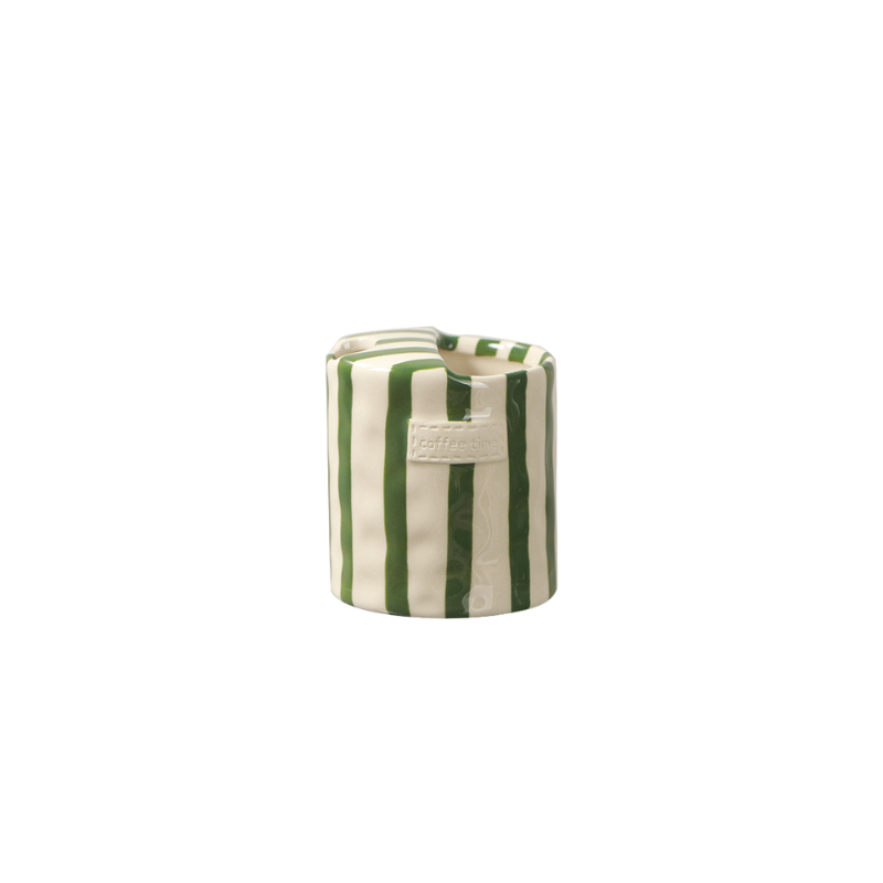 Retro Stripe Ceramic Mug