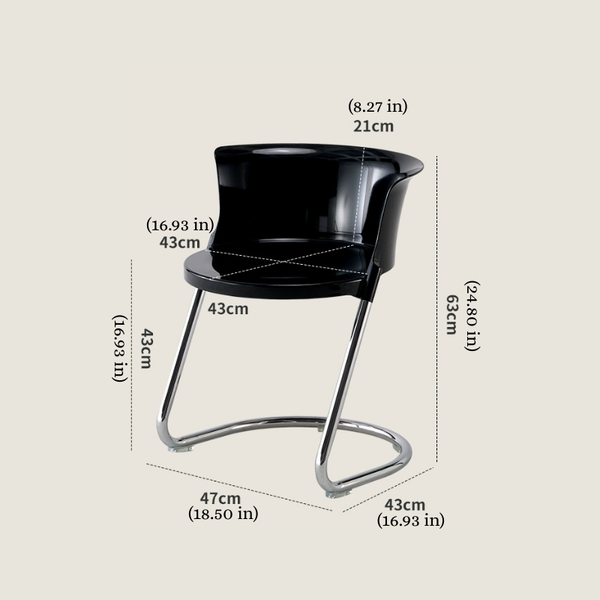 Modern Nordic Clear Chair