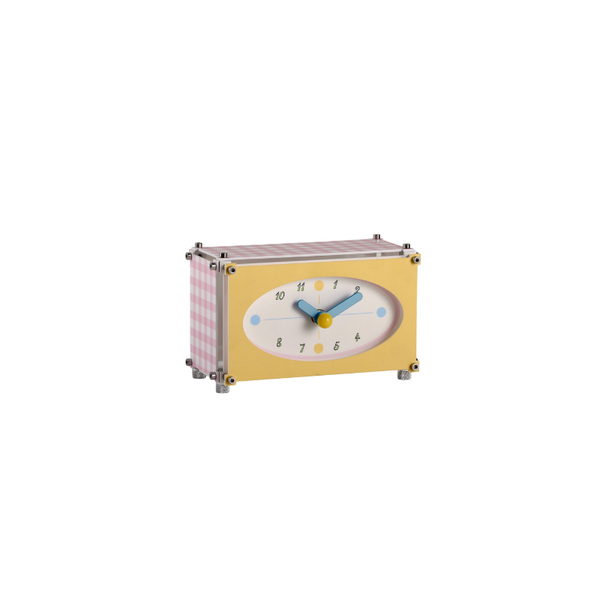 Check Pattern Desk Clock