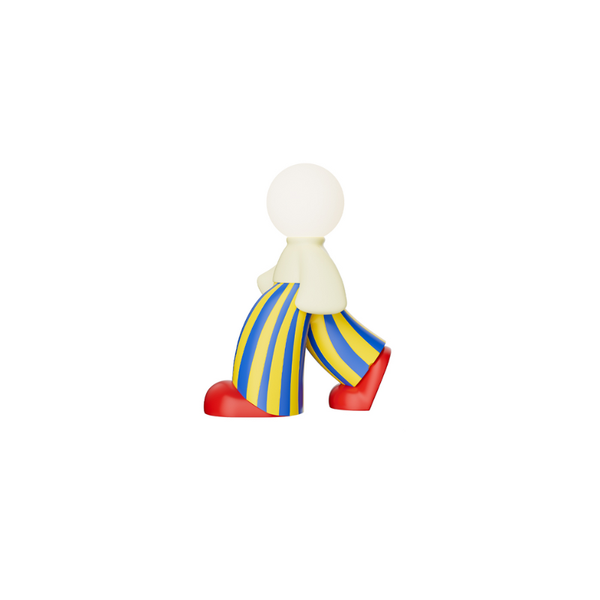 Danish Playful Stripe Doll Lamp