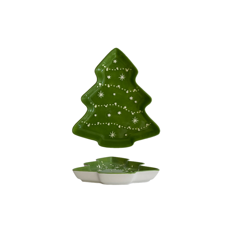 Ceramic Christmas Tree Tray