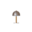 Scandinavian Wood & Metal Dome Table Lamp