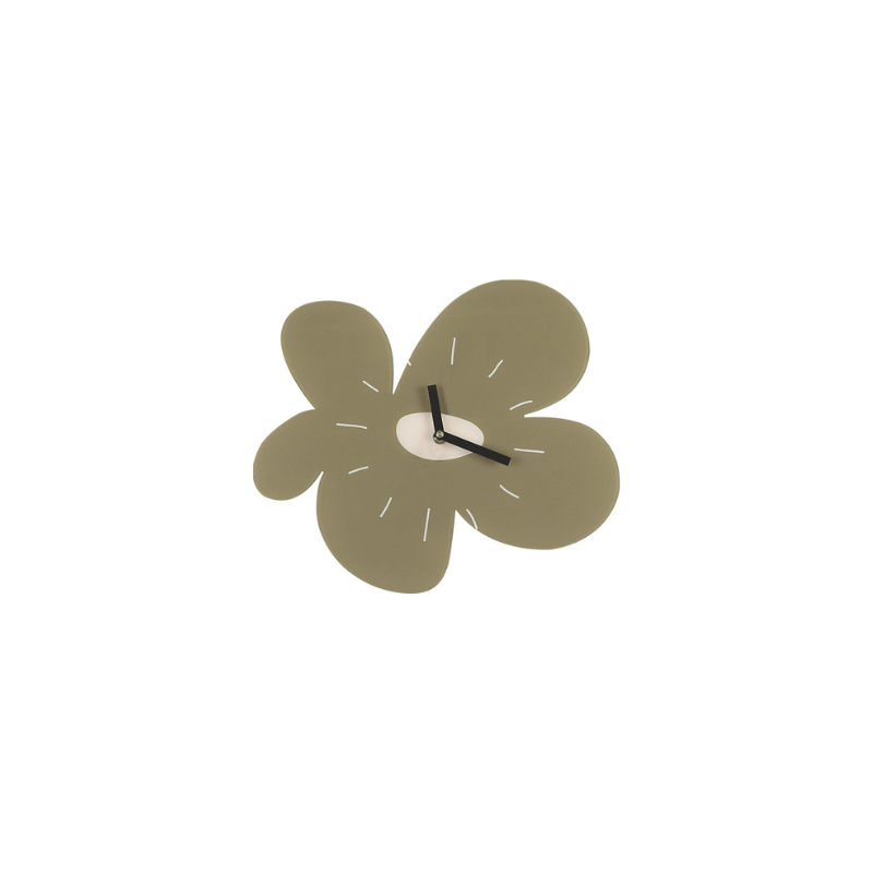Modern Organic Flower Wall Clock